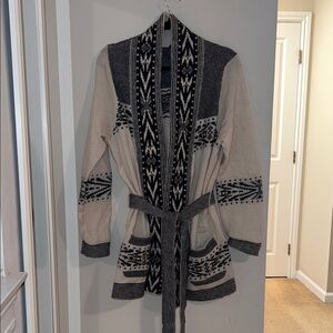 Pendleton Black and Cream Cardigan Sweater